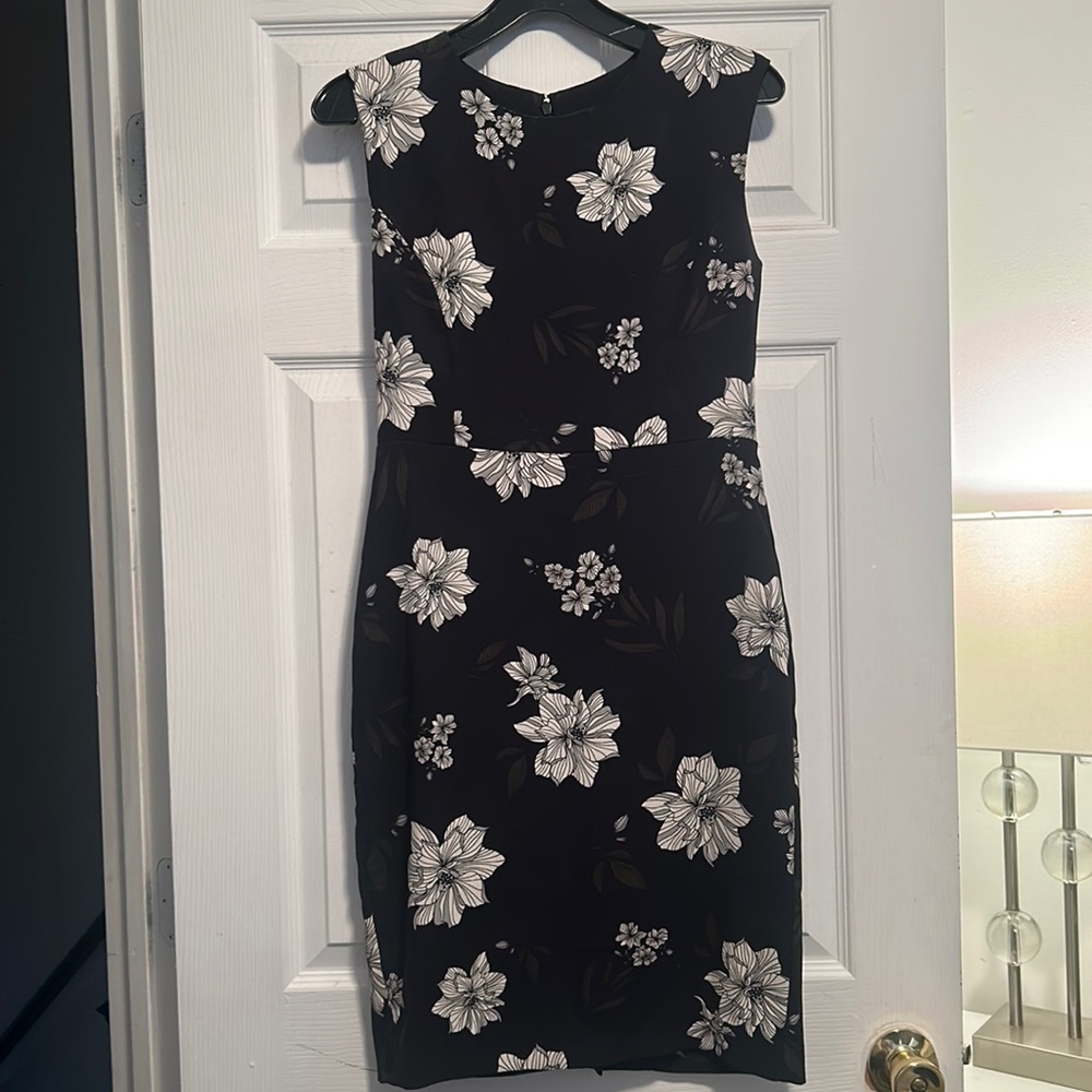 Banana Republic Black Floral Dress Size 2